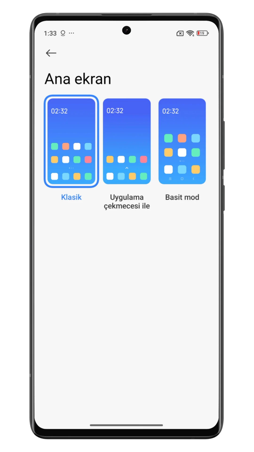 xiaomi ana ekran görünümü değiştirme xiaomi ana ekran görünümü değiştirme