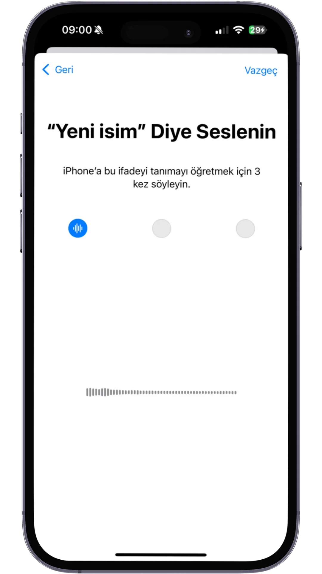 siri isim değiştirme