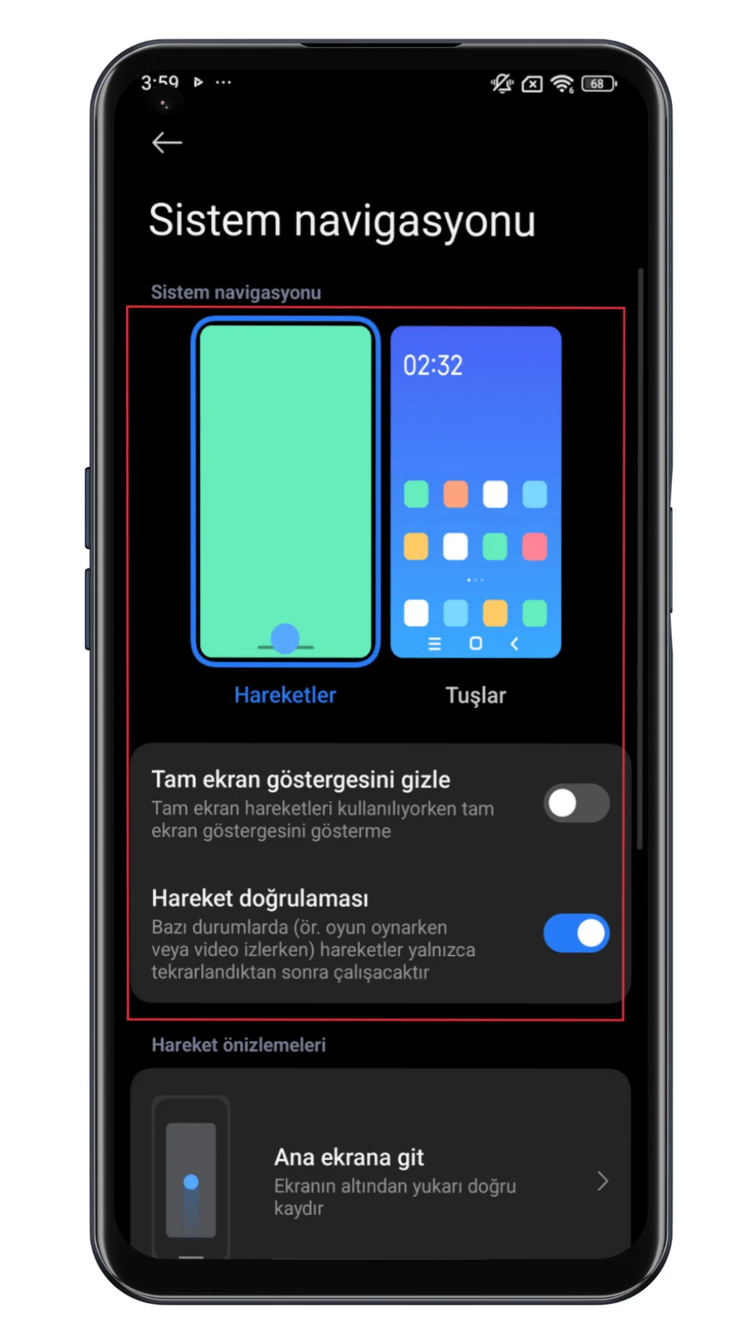 xiaomi ana ekran tuşunu değiştirme