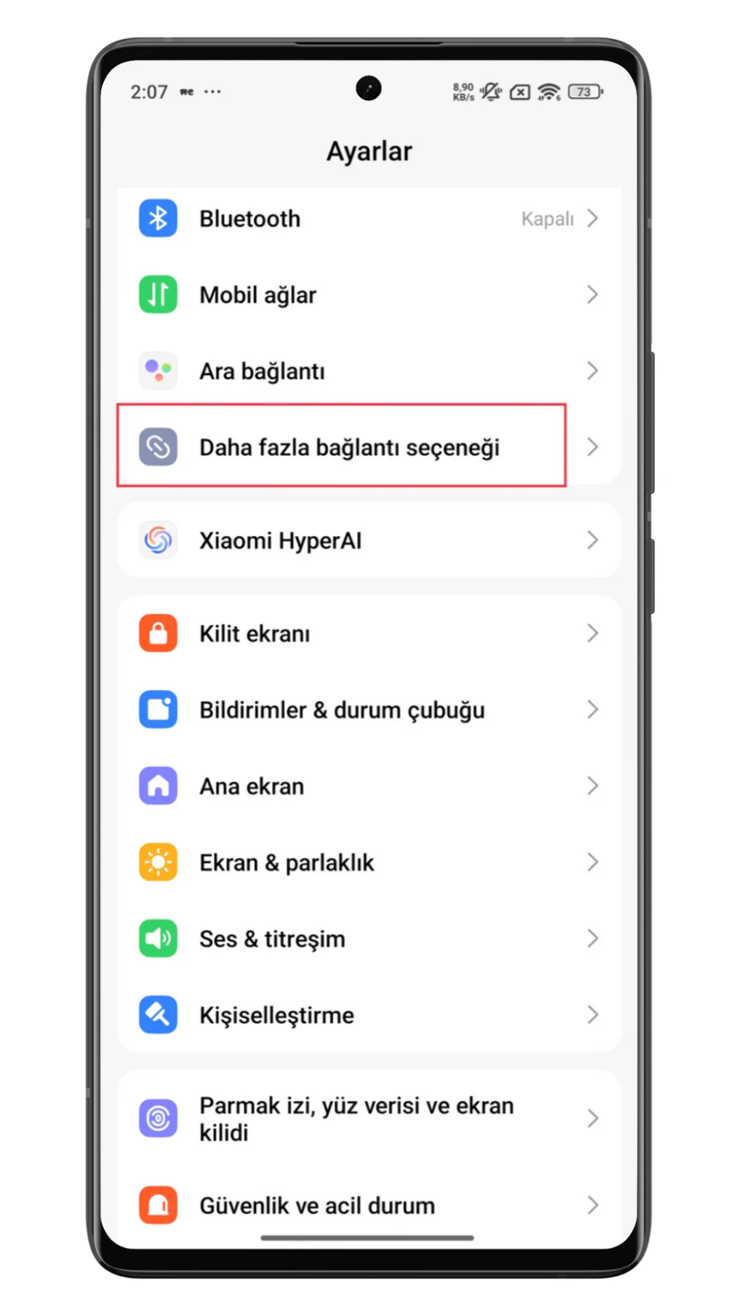 xiaomi ağ ayarlarını sıfırlama