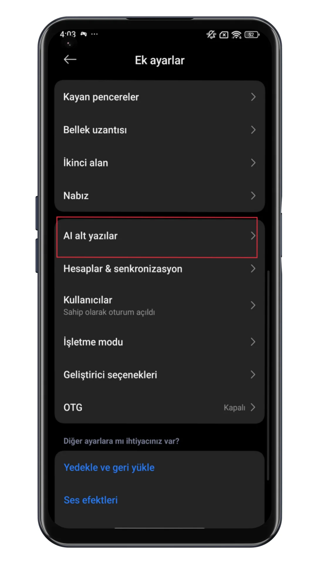 xiaomi ai alt yazılar