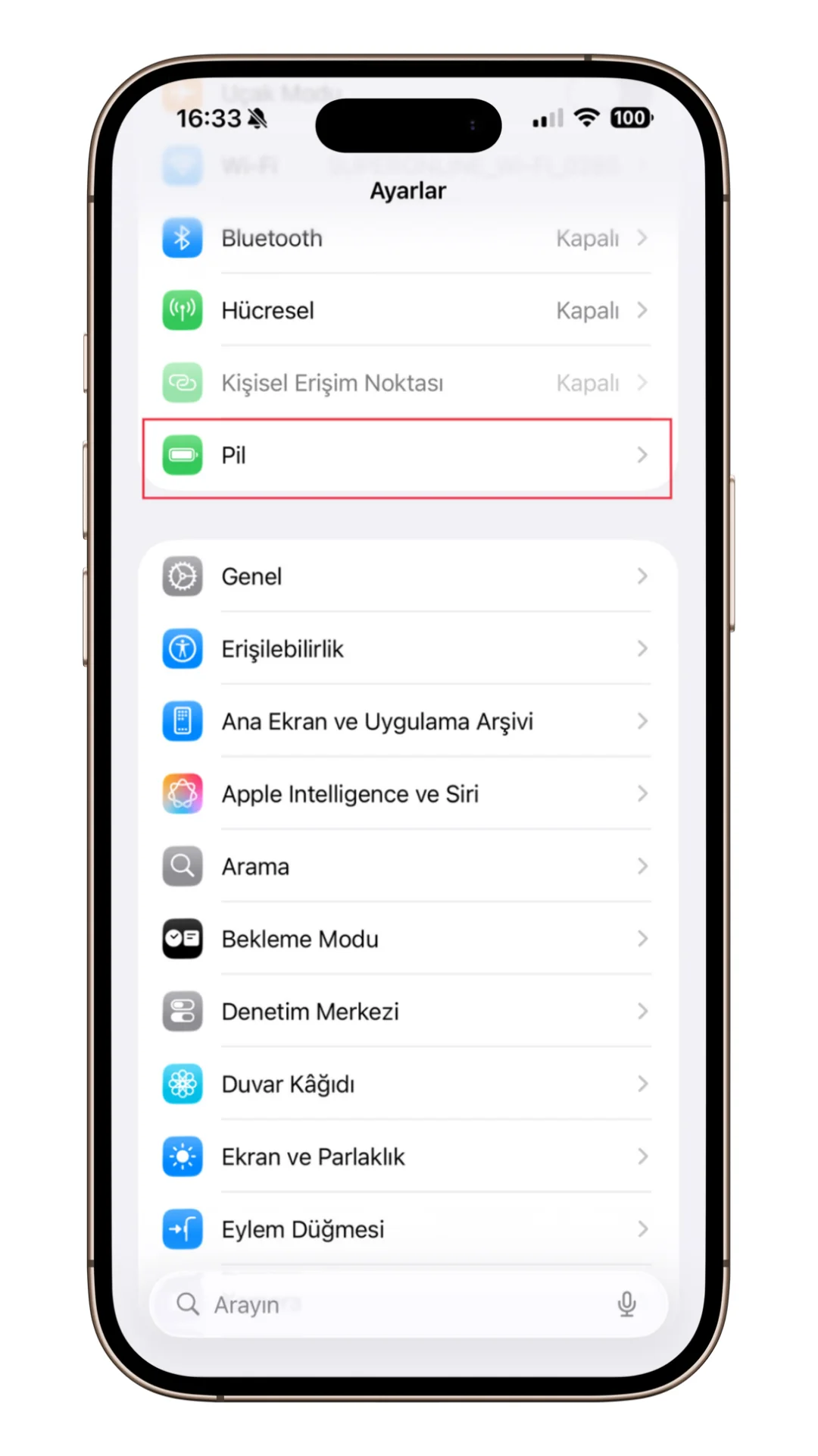 iphone ekran parlaklığı iphone ekran parlaklığı