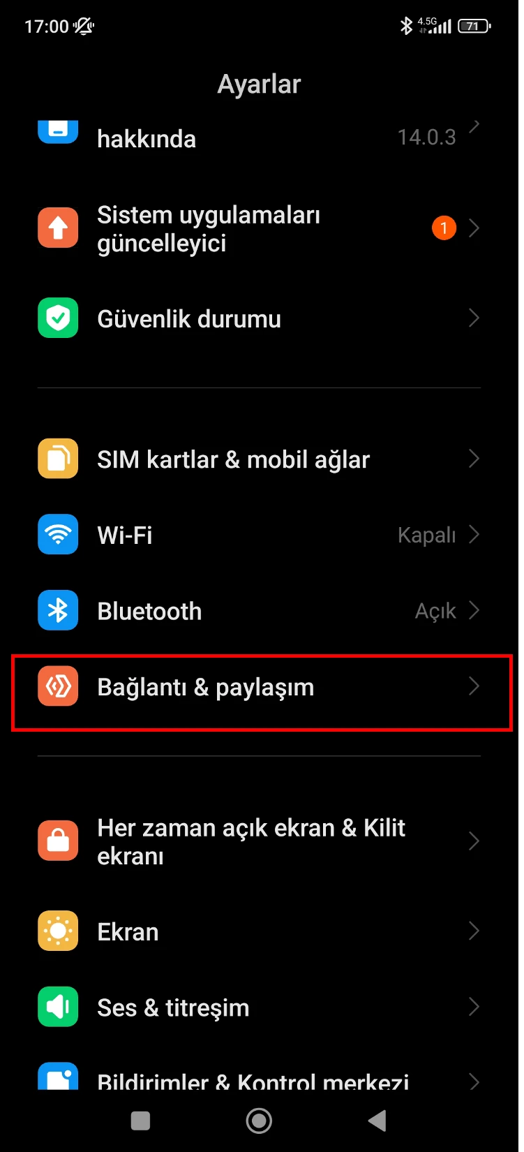 xiaomi ekran yansıtma