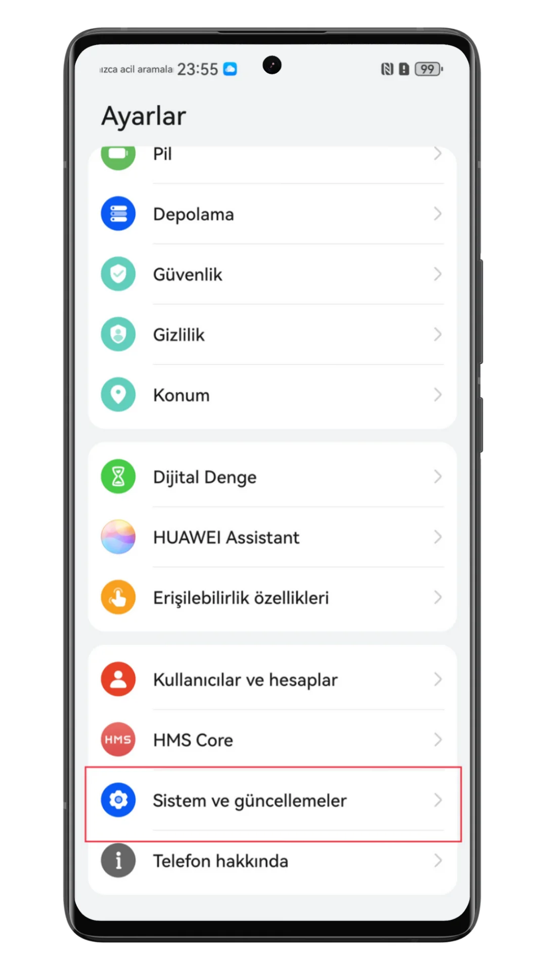 huawei telefon aktarma