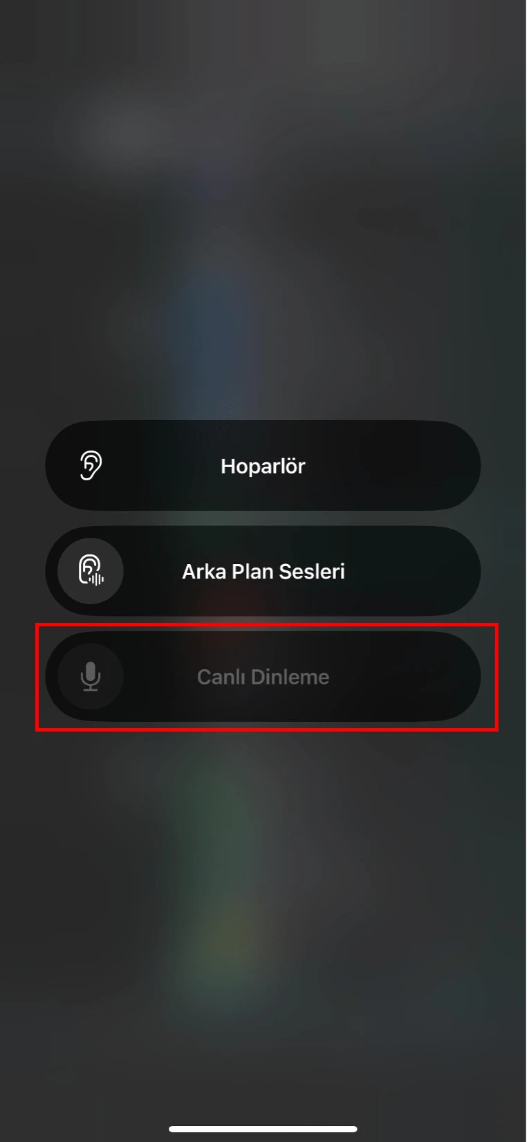 airpods ortam dinleme