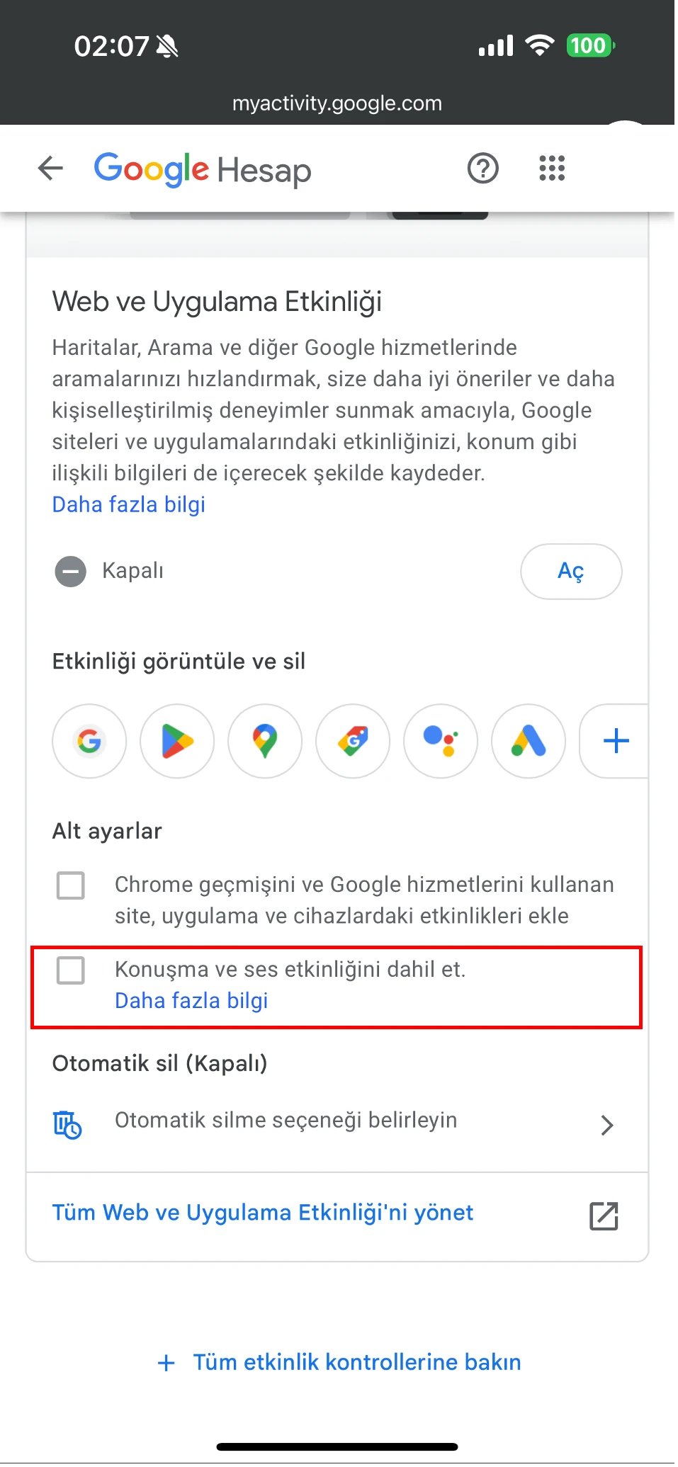 telefonun seni dinlemesini engelle