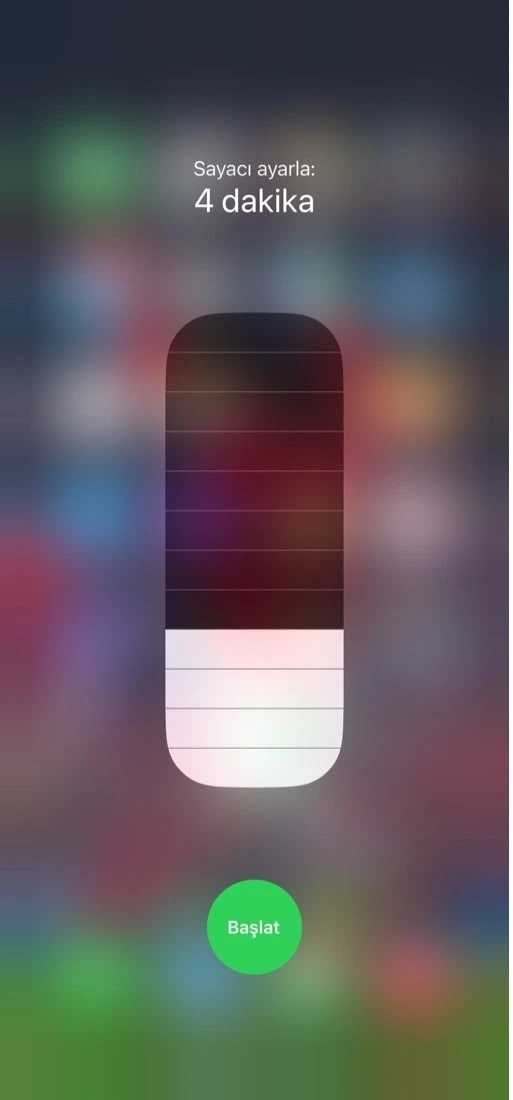 iphone geri sayım sayacı