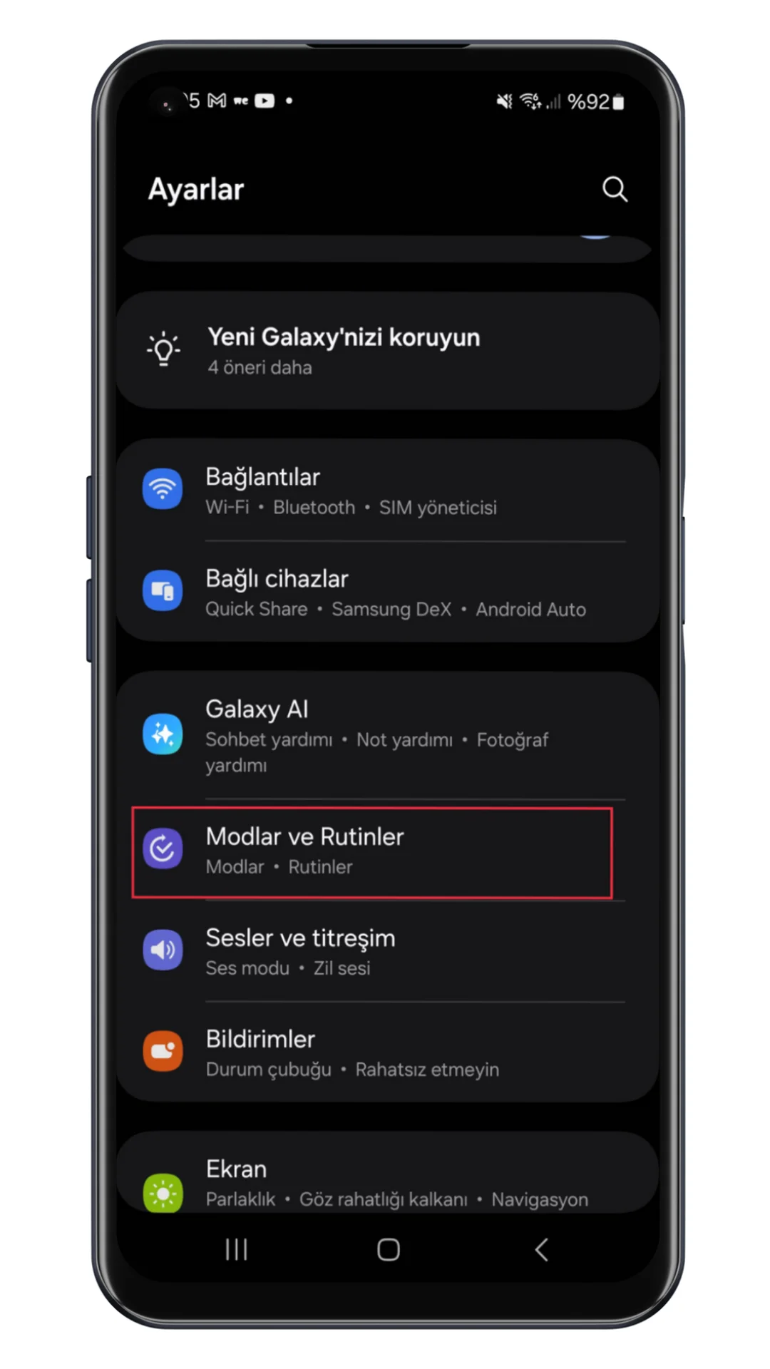 samsung şarj efekti