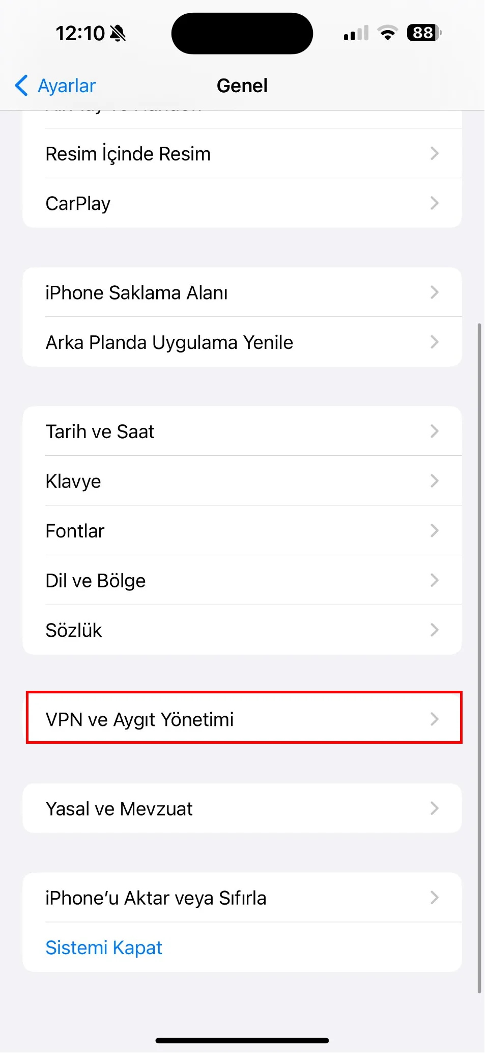 vpn ekleme