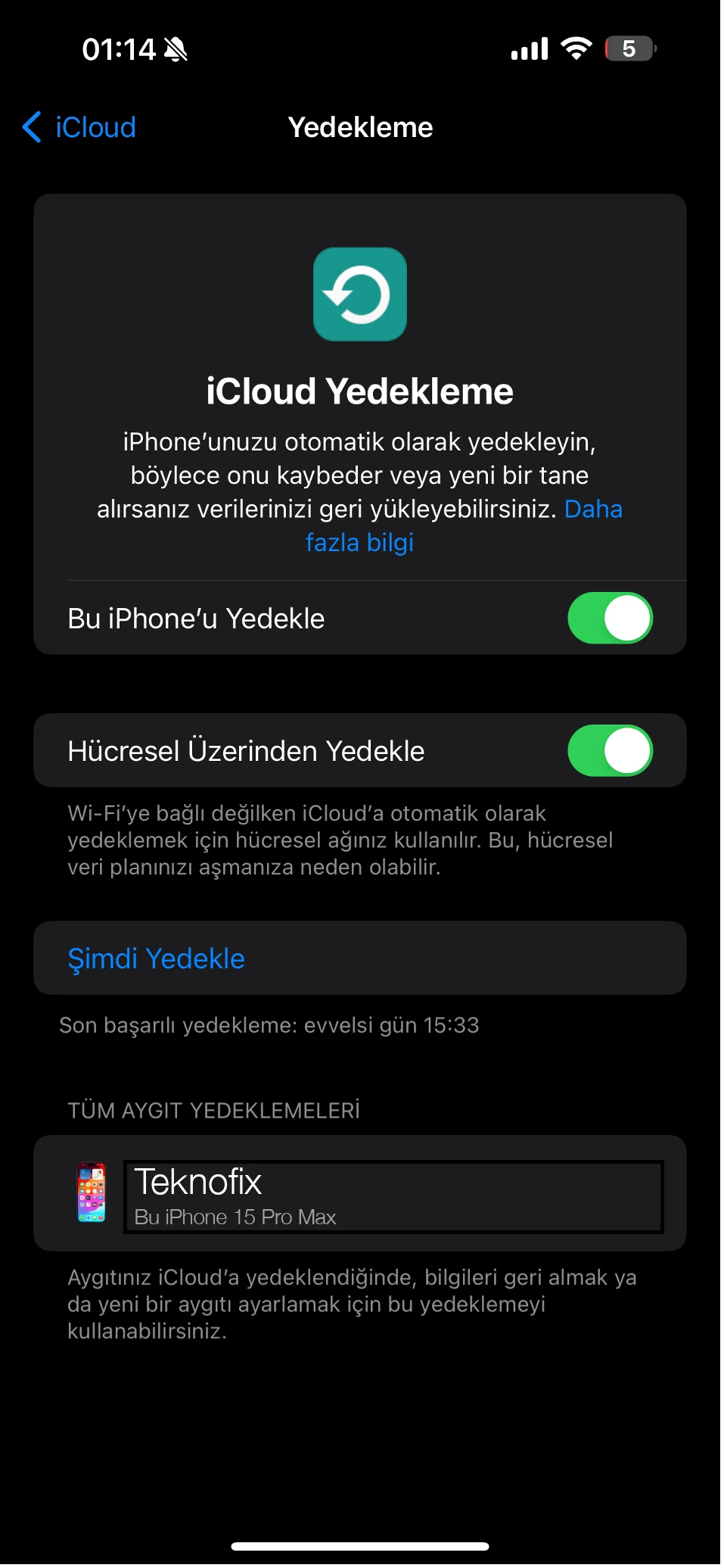 kapalı kalacak telefon