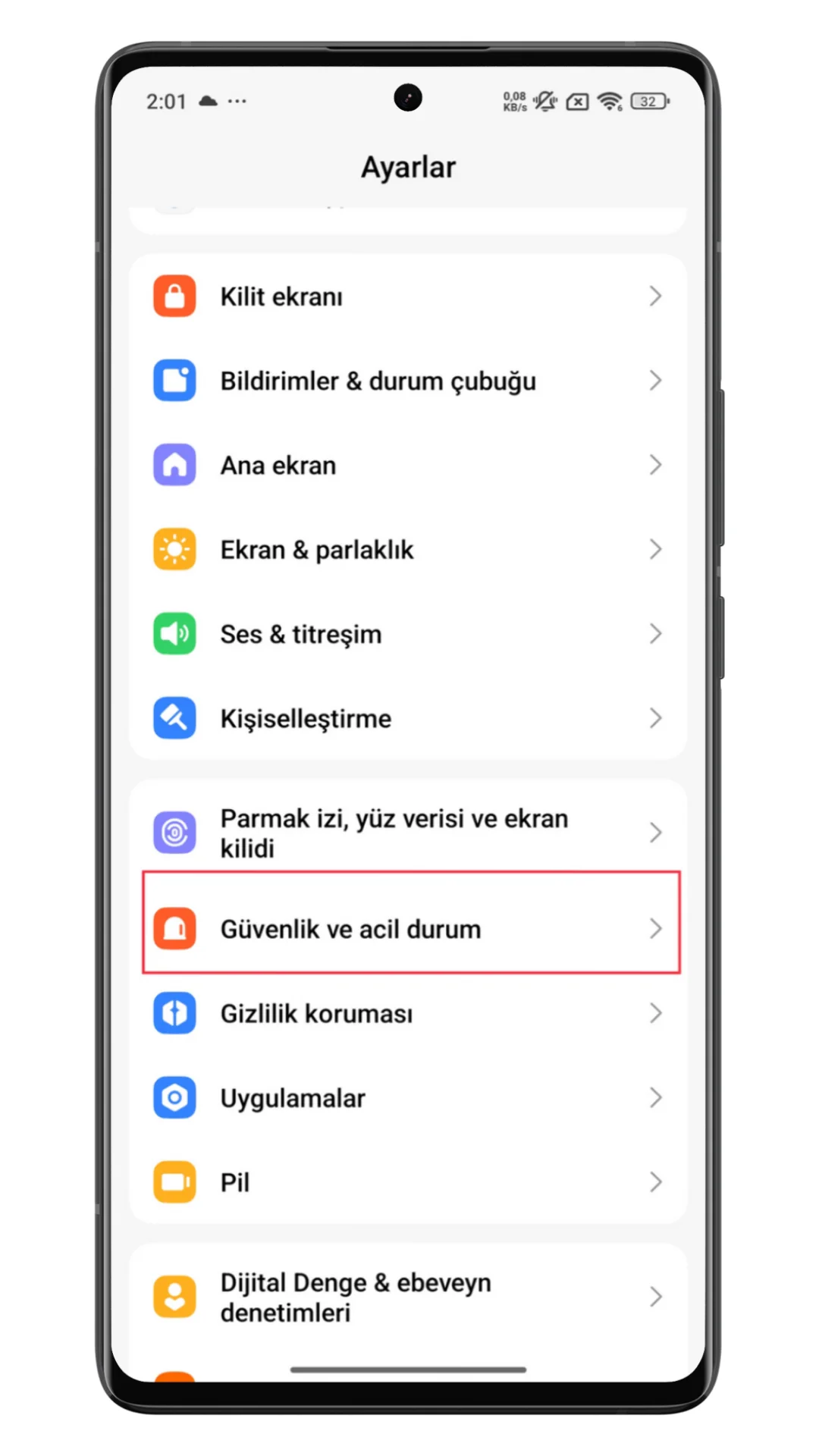 araç kullanırken rahatsız etme modu