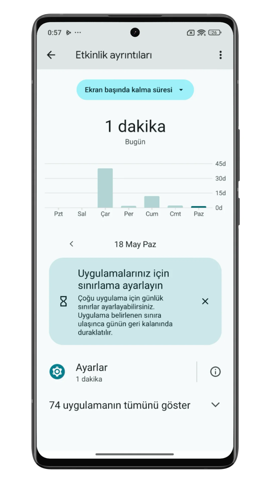 xiaomi telefon kullanım detayları