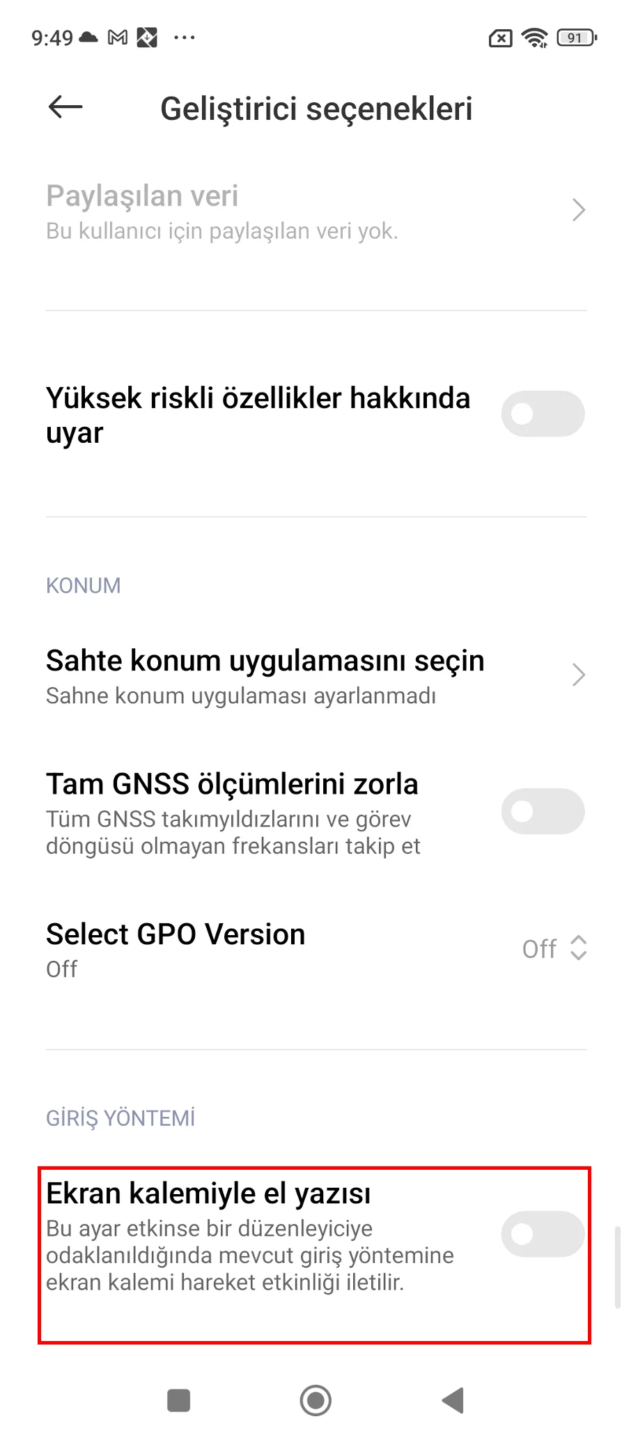 xiaomi ekran kalemi