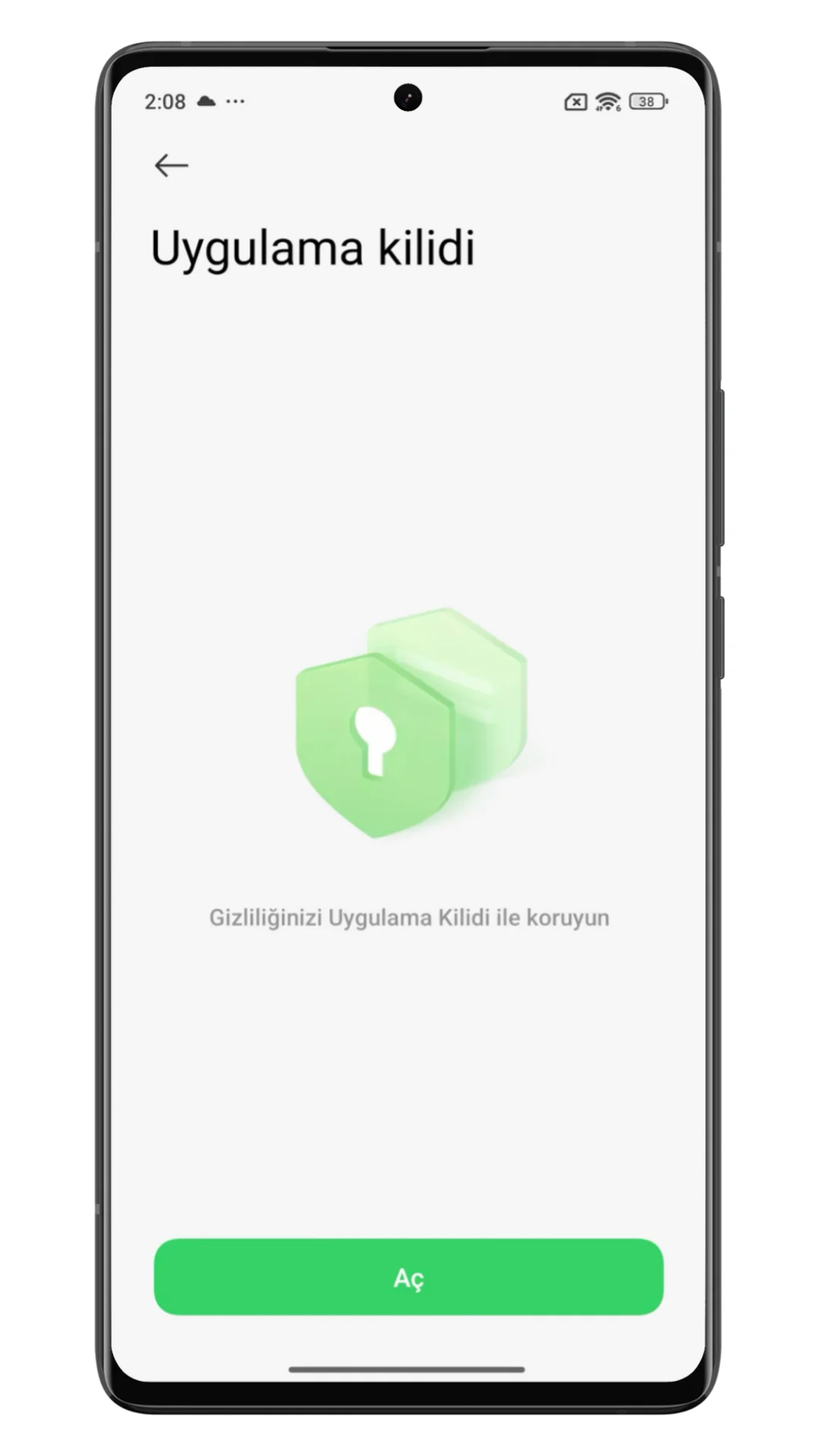 xiaomi uygulama kilidi