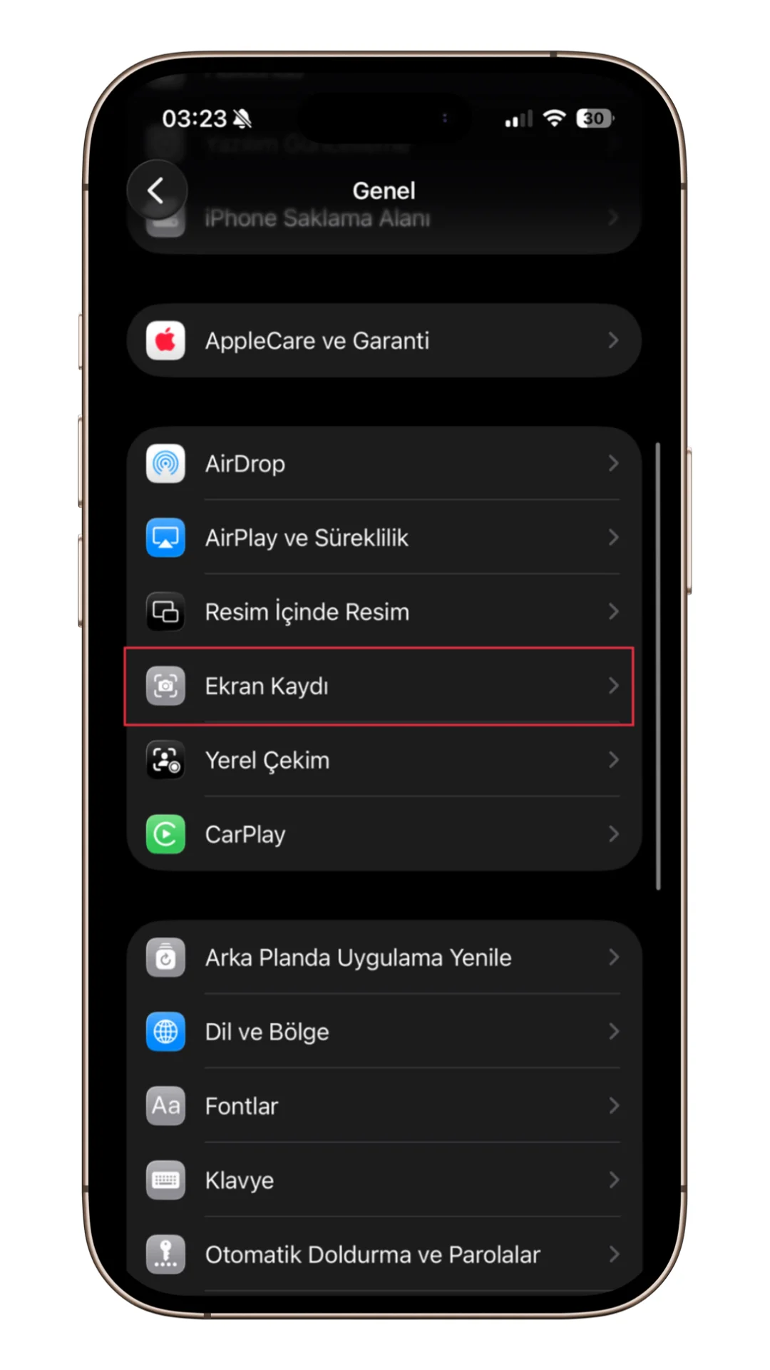 iphone ekran resmi önizlemesi kapatma iphone ekran resmi önizlemesi kapatma
