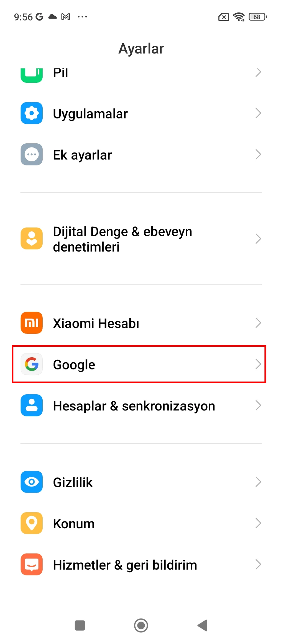 xiaomi cihazımı bul