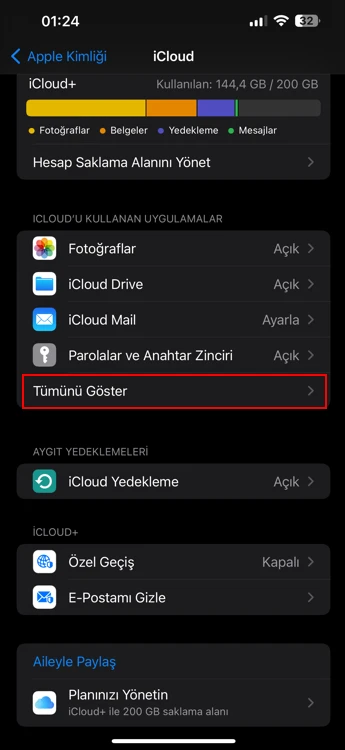 iPhone Whatsapp Otomatik Yedekleme