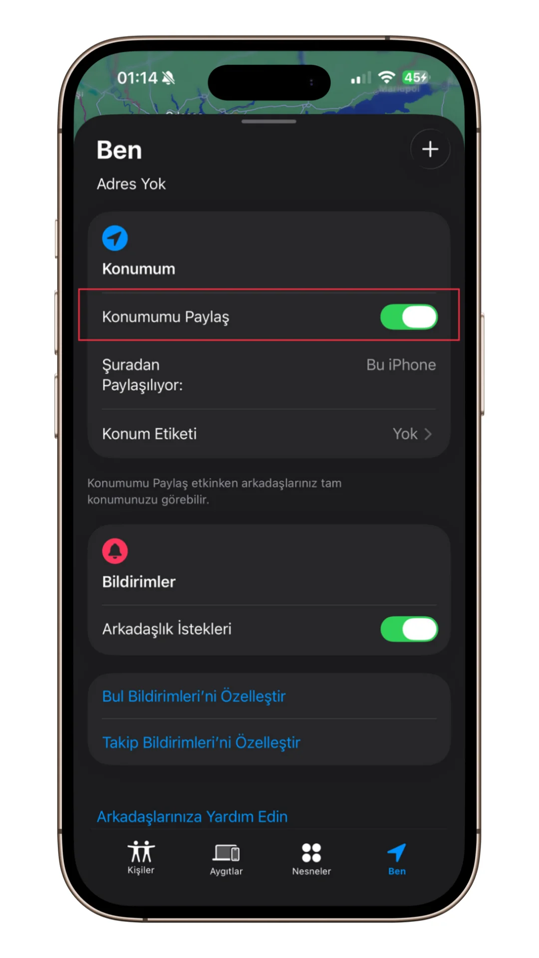 iphone bul konum kapatma iphone bul konum kapatma