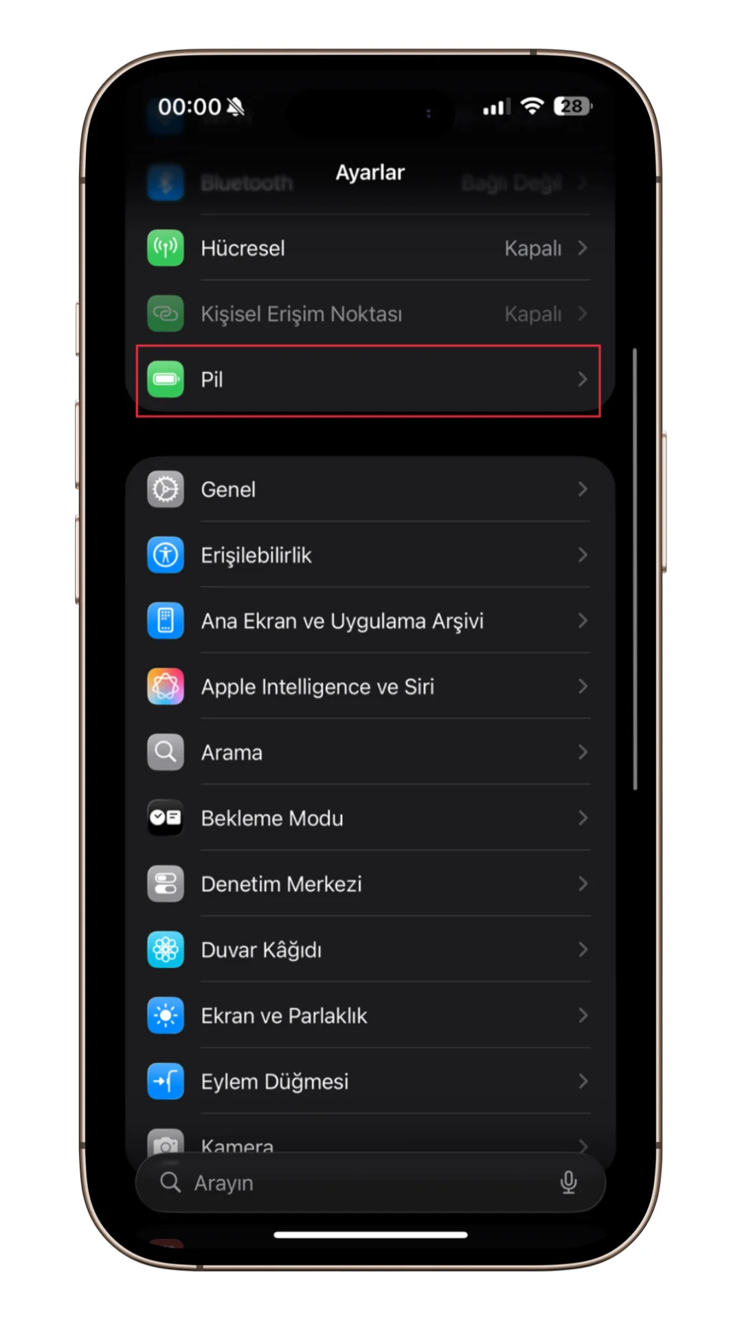 uyarlanabilir güç modu