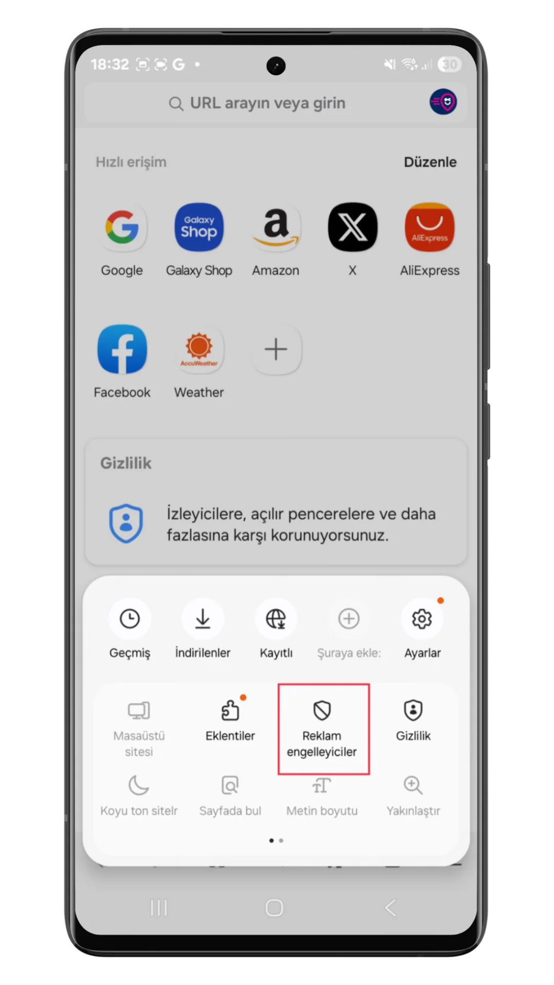 samsung reklam engelleme samsung reklam engelleme