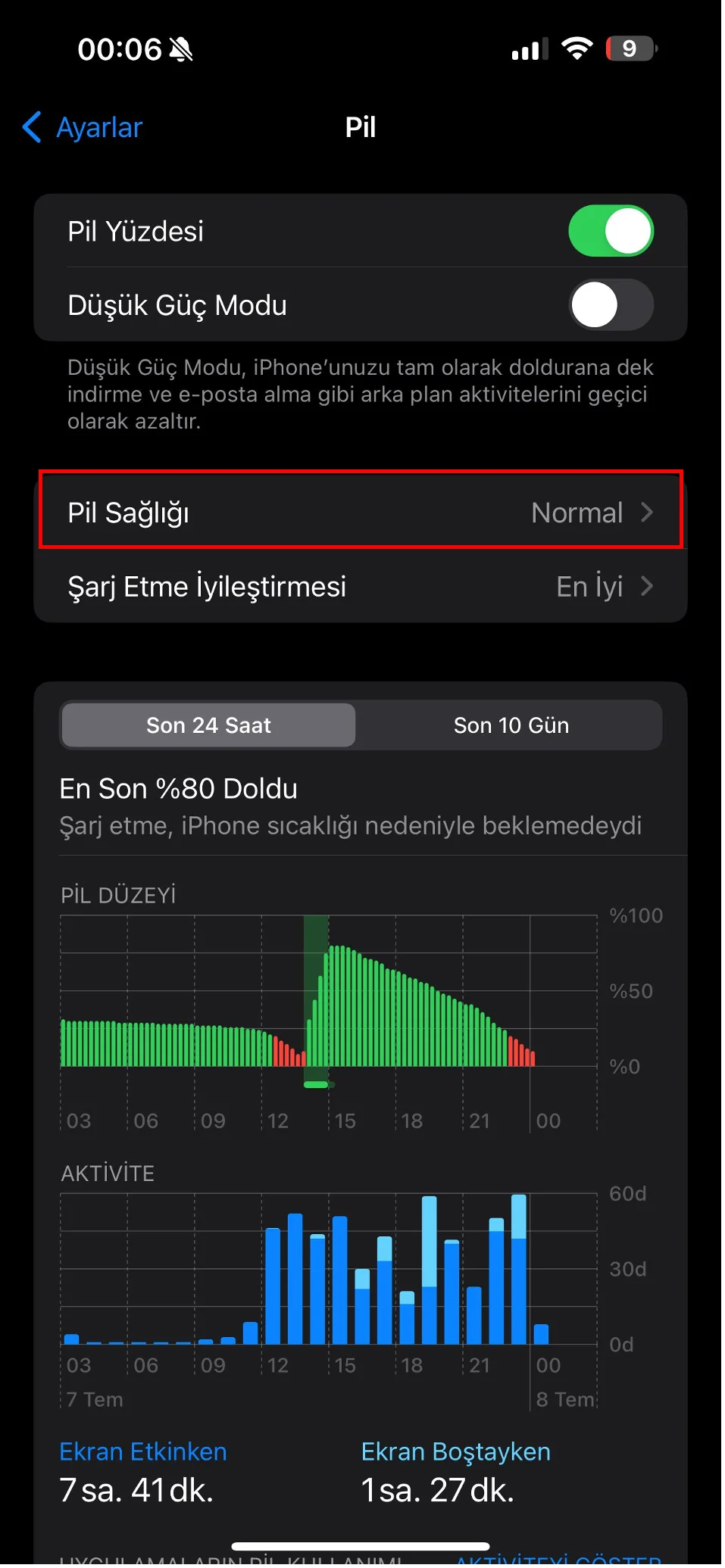 ısınan iphone soğutma