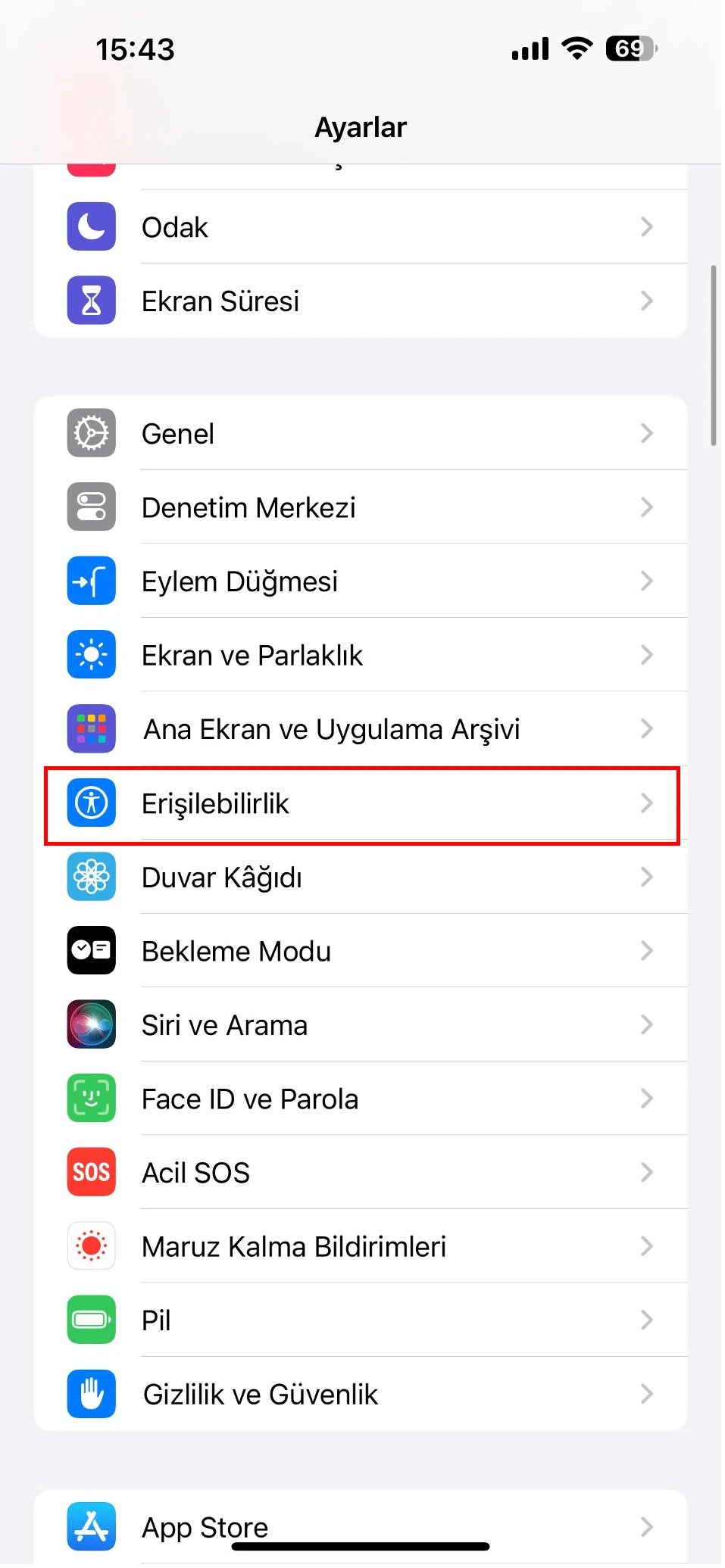 iphone ekran seslendirme