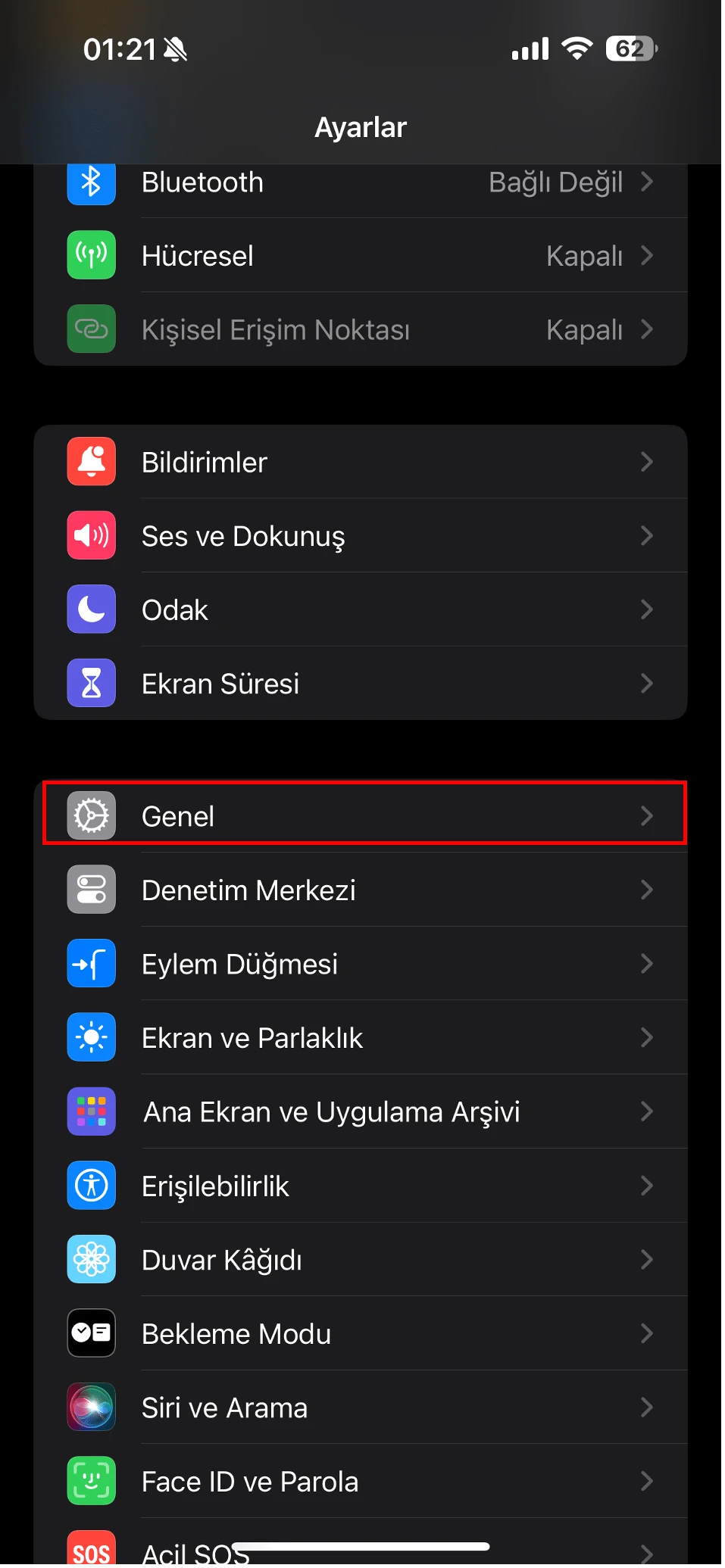 iphone otomatik güncelleme kapatma