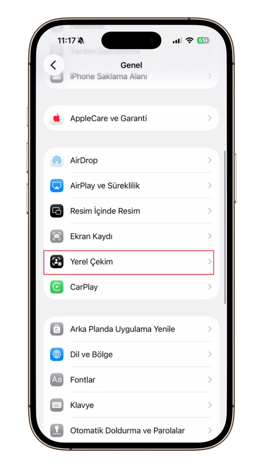 iphone yerel çekim iphone yerel çekim