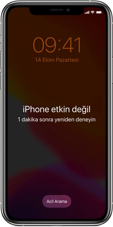 iphone ekran kilidi sıfırlama