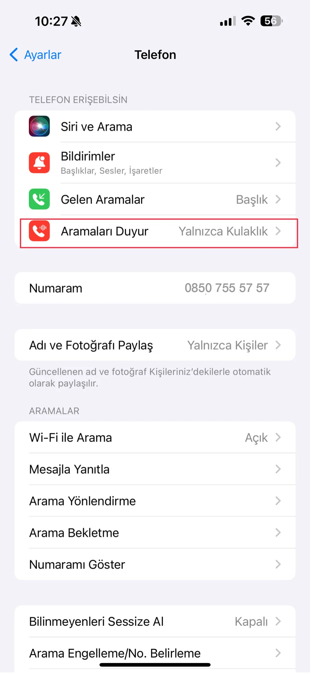 aramaları başlık olarak gösterme