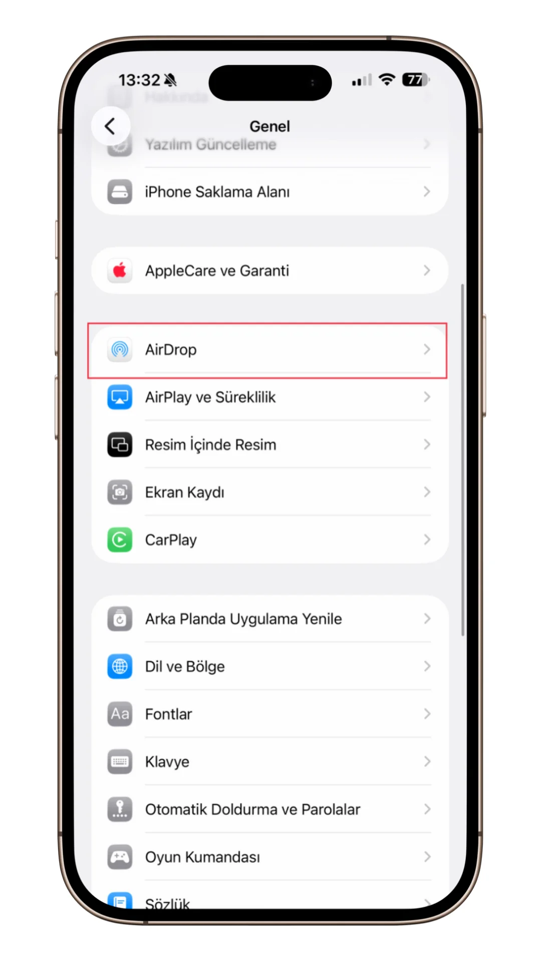 airdrop kişileri yönetme airdrop kişileri yönetme