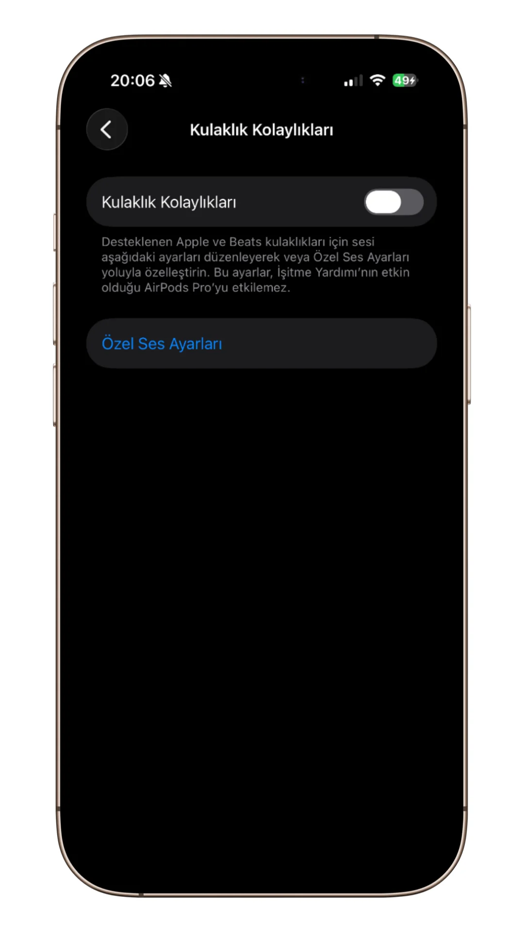 kulaklık kolaylıkları