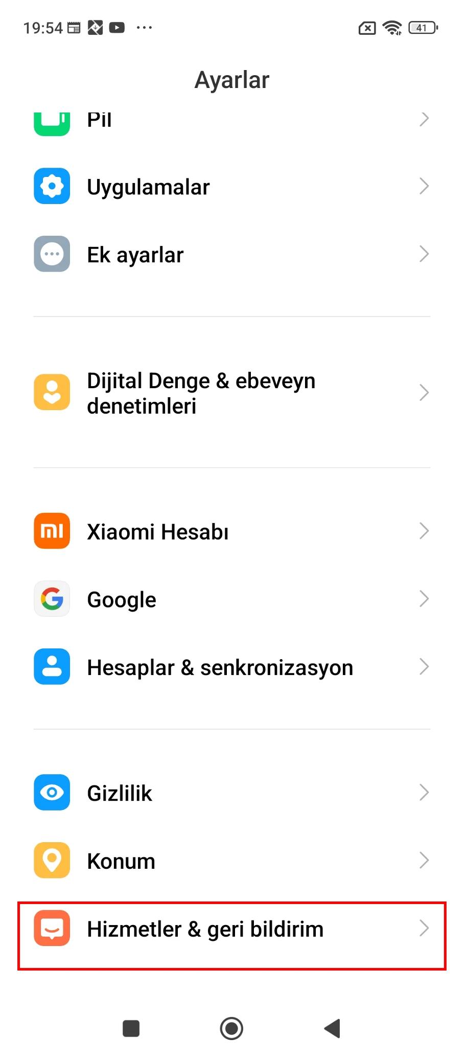 xiaomi sorun bildirimi