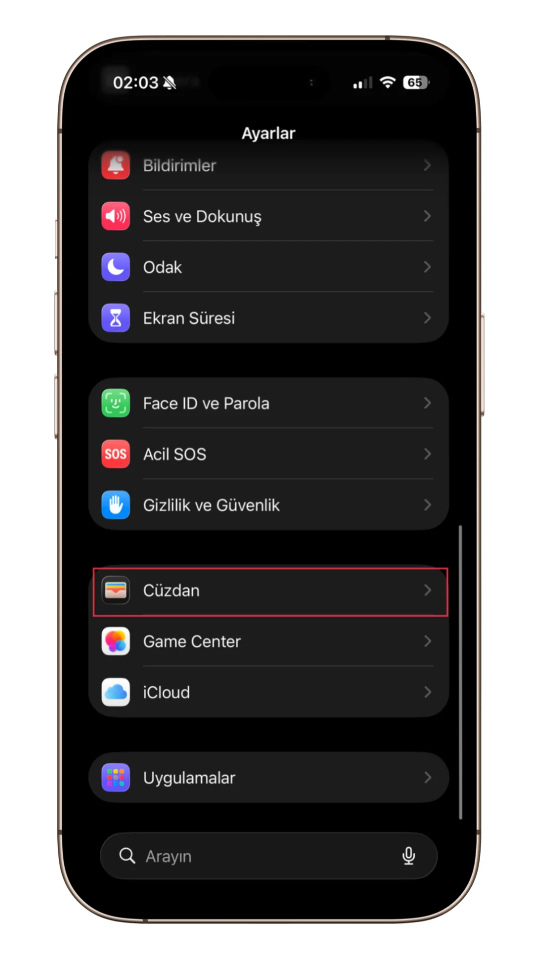 iphone cüzdan kart ekleme
