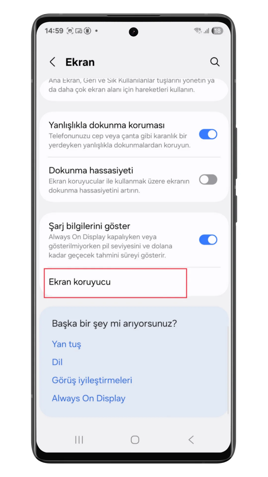 samsung ekran koruyucu