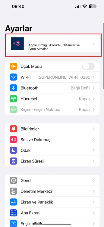 iPhone'da iCloud Hesabını Silme