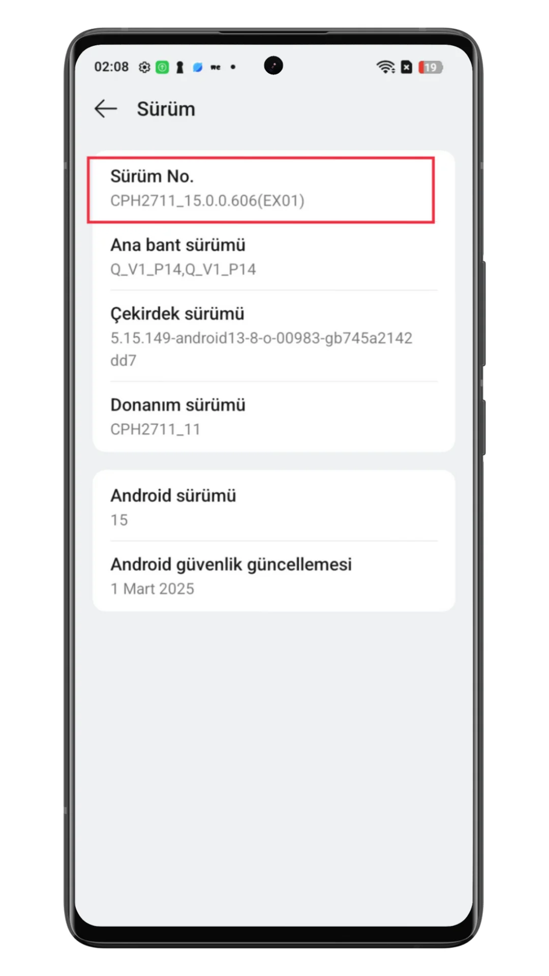 oppo geliştirici modu