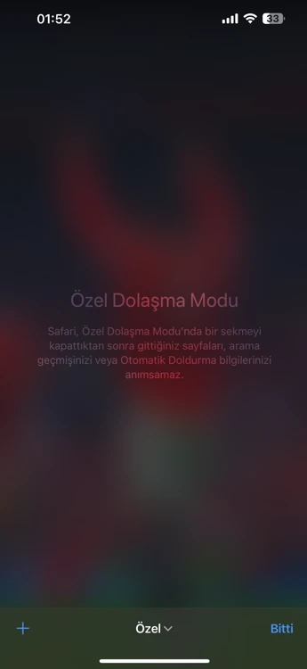 iPhone’da Özel Sekme Açma