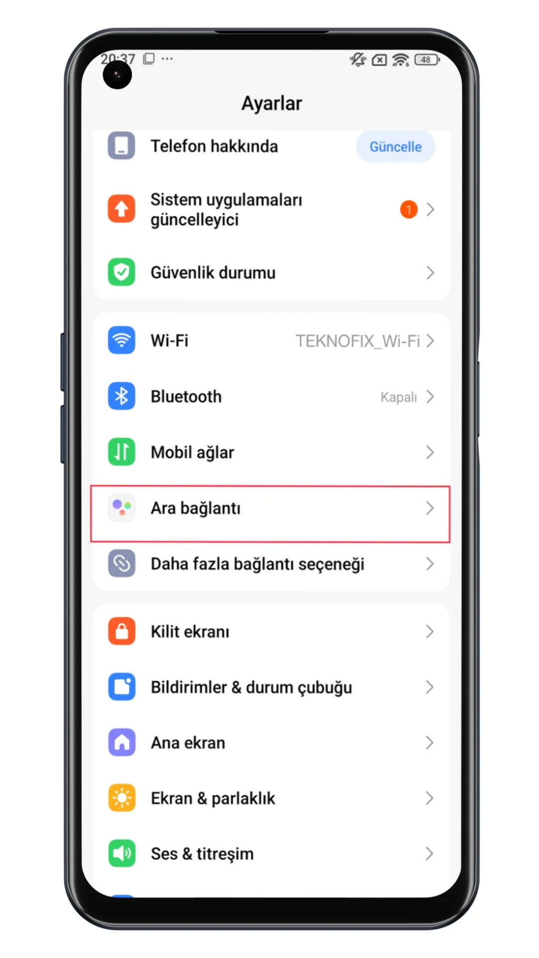 xiaomi ara bağlantı