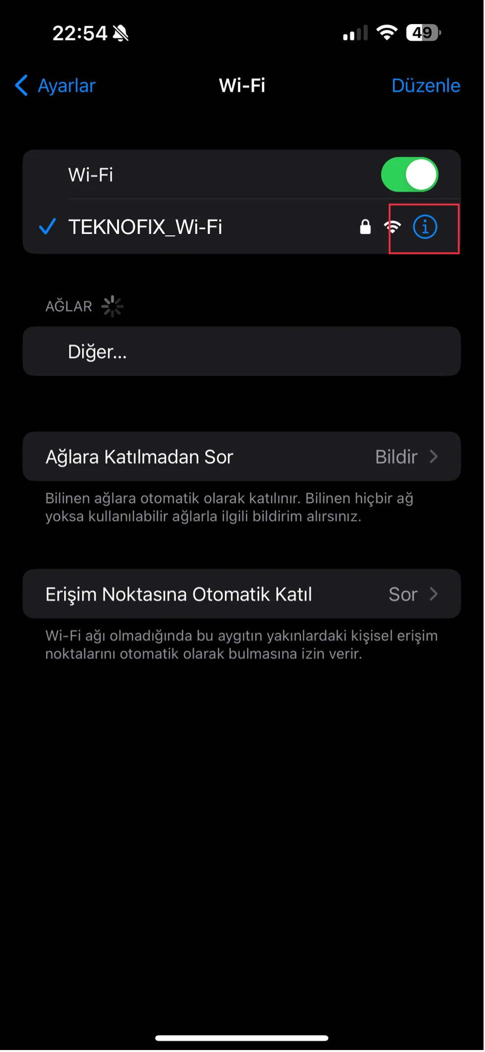 iphone dns değiştirme