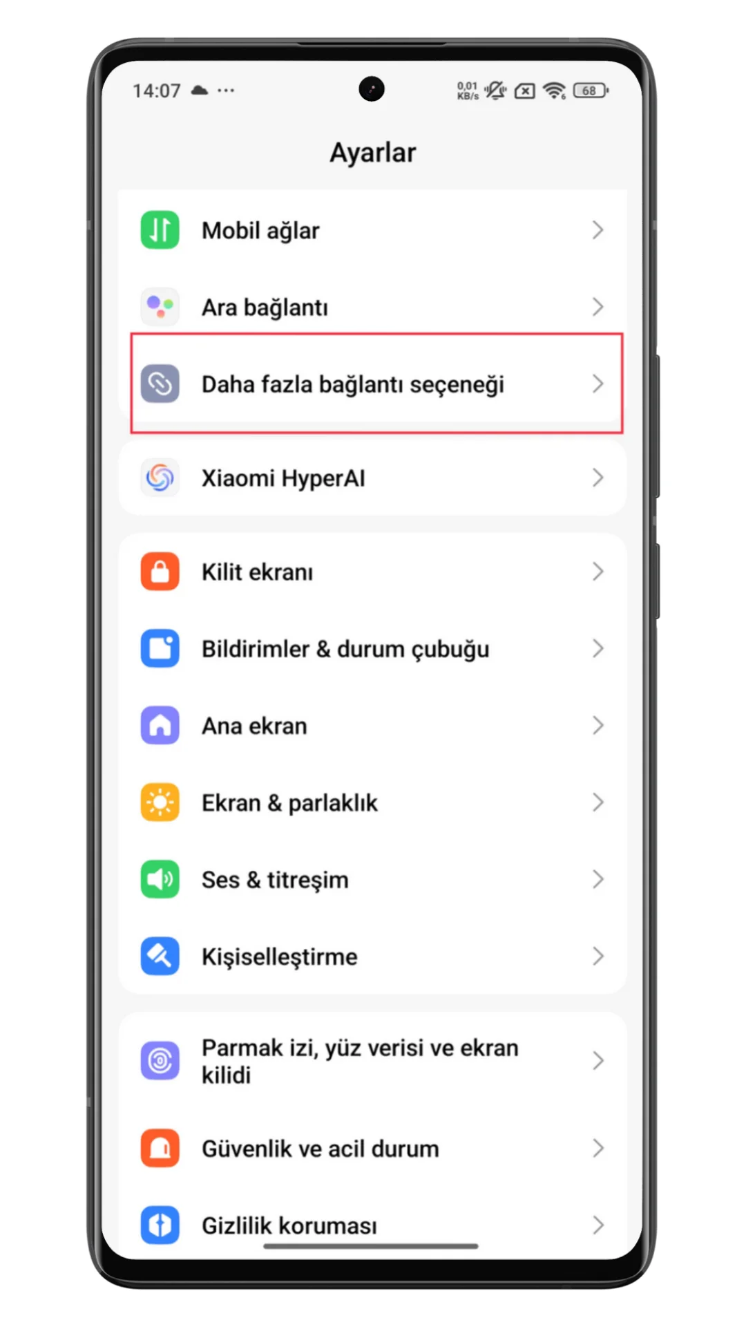 xiaomi hücresel veri kullanım detayı