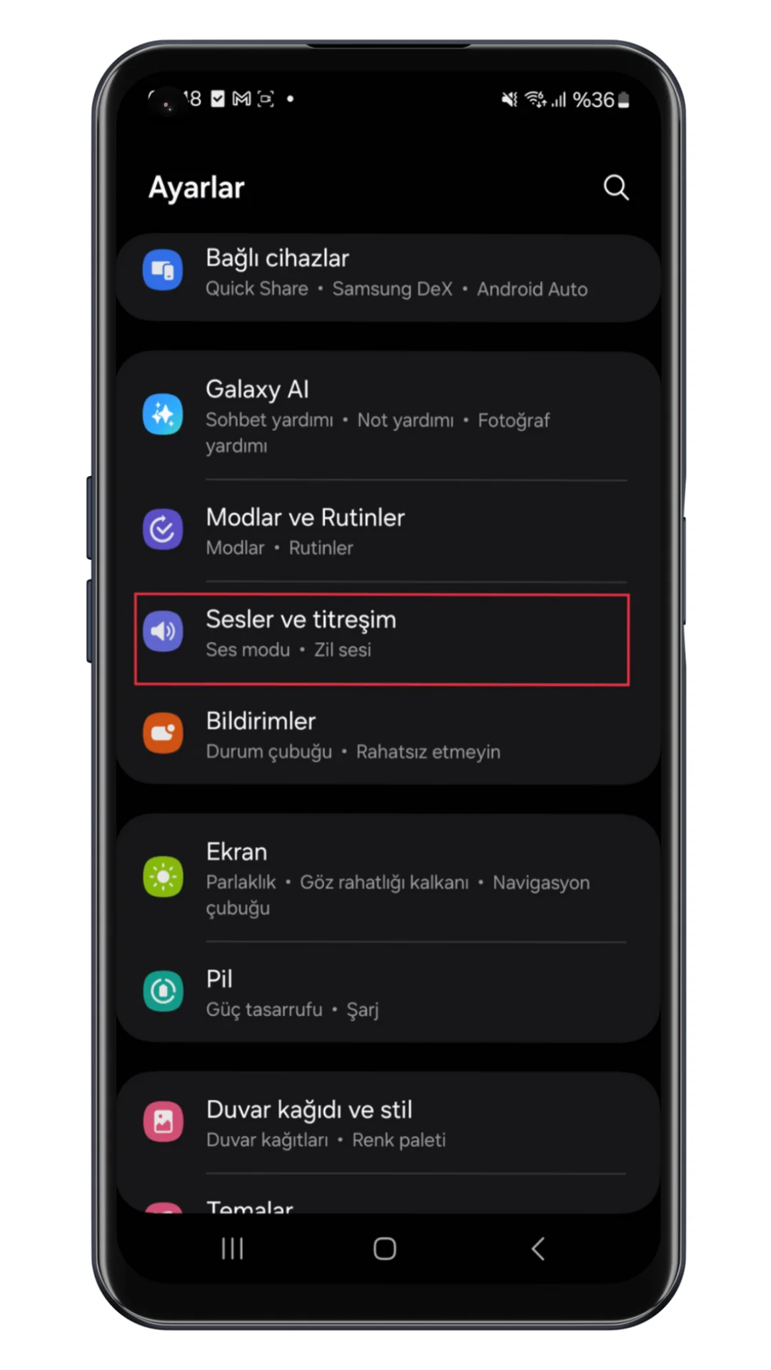 telefon alındığında uyar