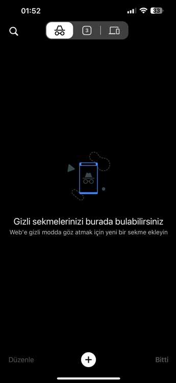 iPhone’da Özel Sekme Açma