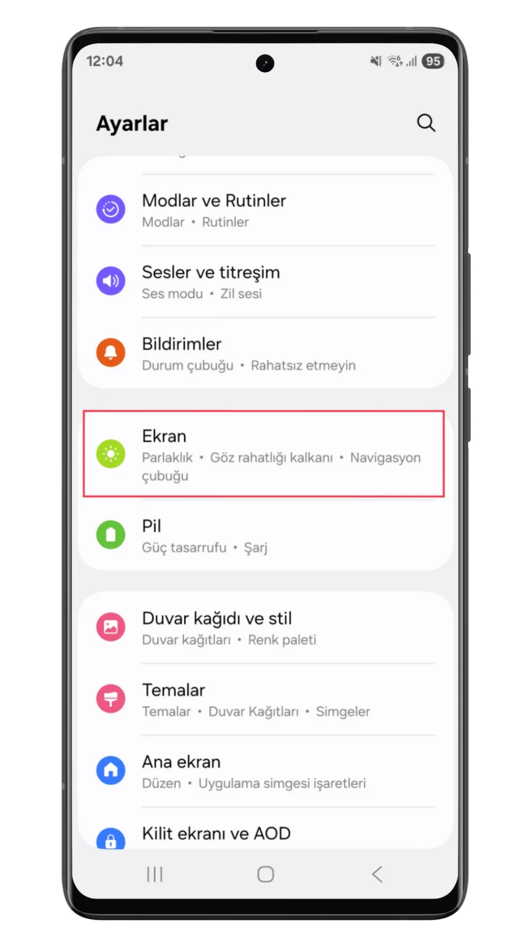 göz rahatlığı kalkanı