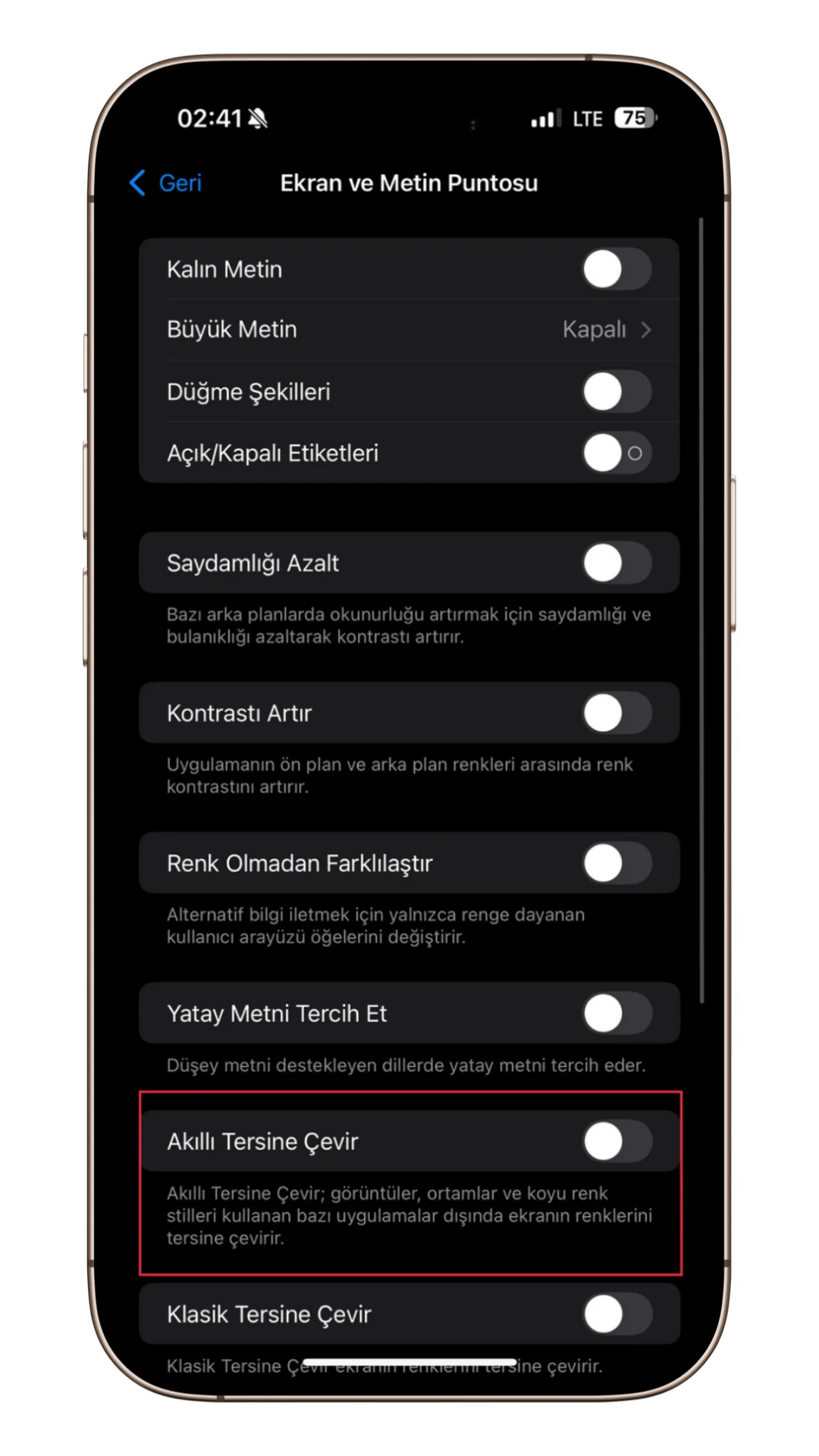 akıllı tersine çevir