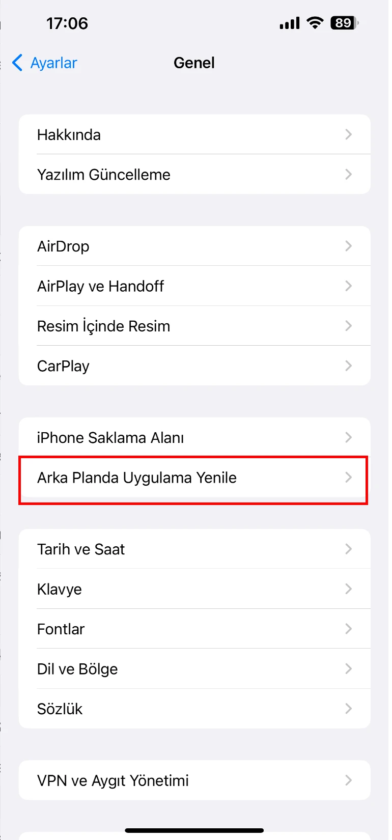 iphone ekran kararması