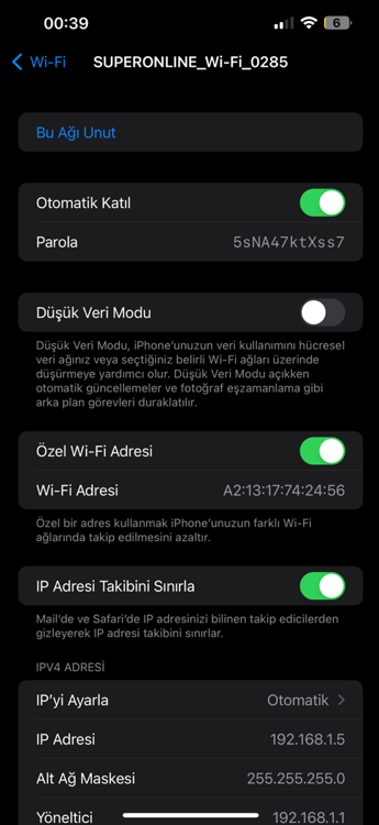 iPhone’da Kayıtlı Olan Wi-Fi Şifresini Bulma