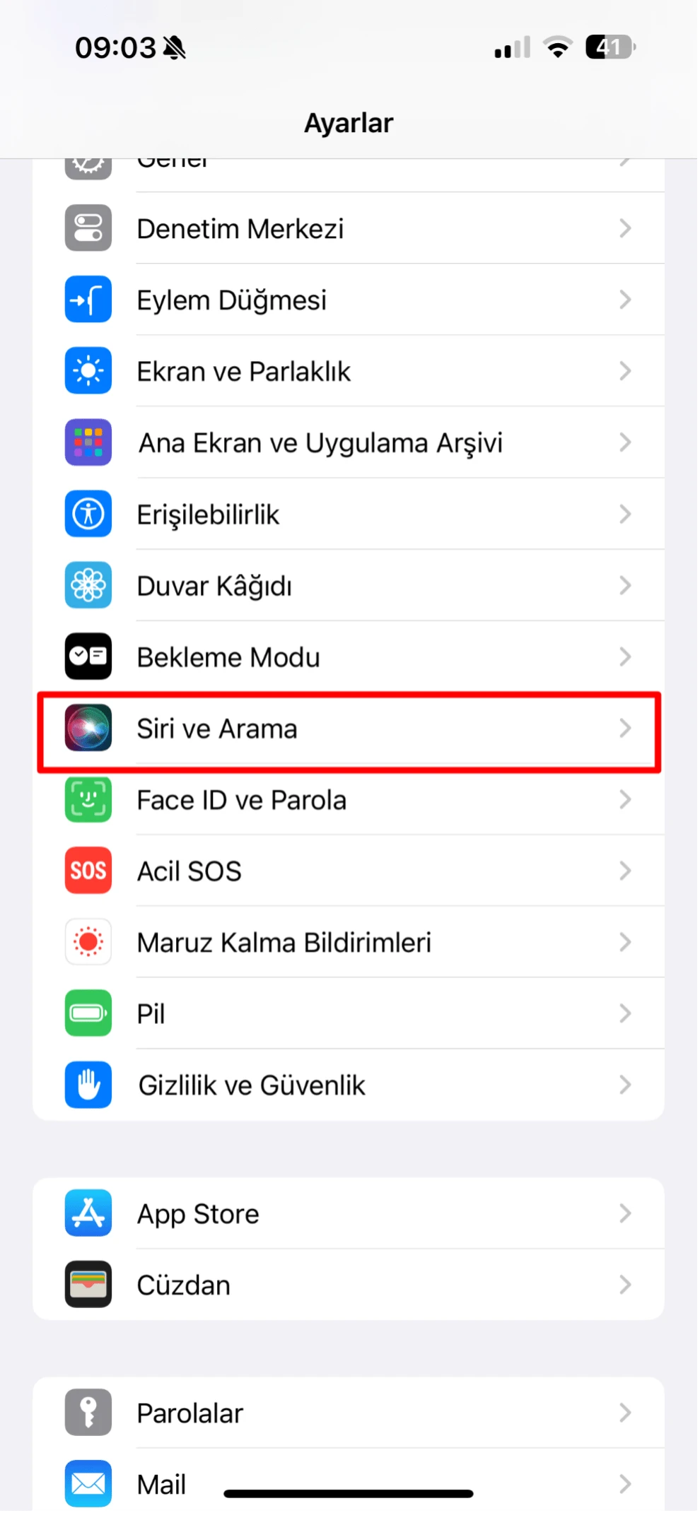 iphone kişi önerme sorunu