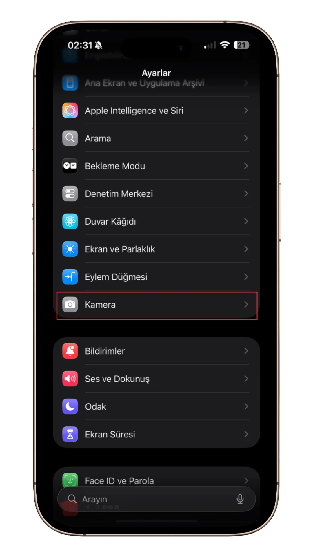 çekimleri fotoğraf arşivine kaydet
