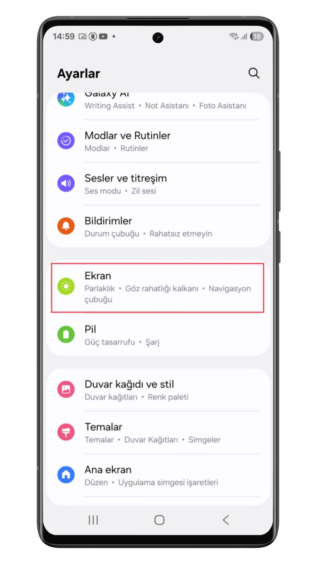 samsung ekran koruyucu